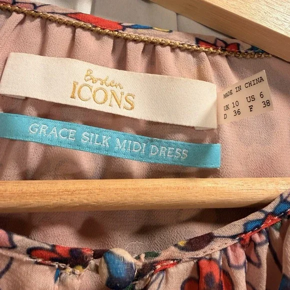 Boden Women's Boden Icons Silk Midi Dress Size 6 - Picture 3 of 7